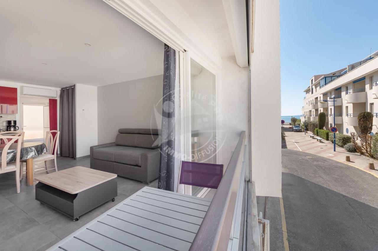 As21512 - Studio Cabine Vue Mer Laterale Avec Parking Prive A 20M De La Plage Ле-Гро-дю-Руа Экстерьер фото